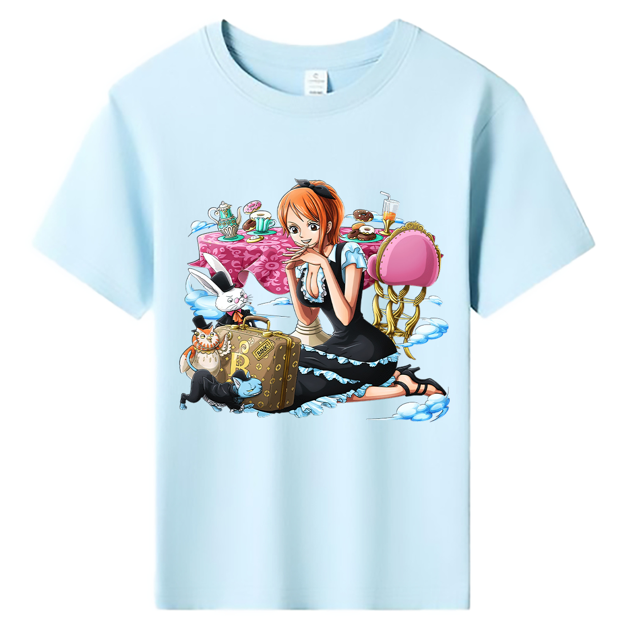 ワンピース ナミ ONE PIECE Nami 綿100％キッズTシャツ（フロントプリント）